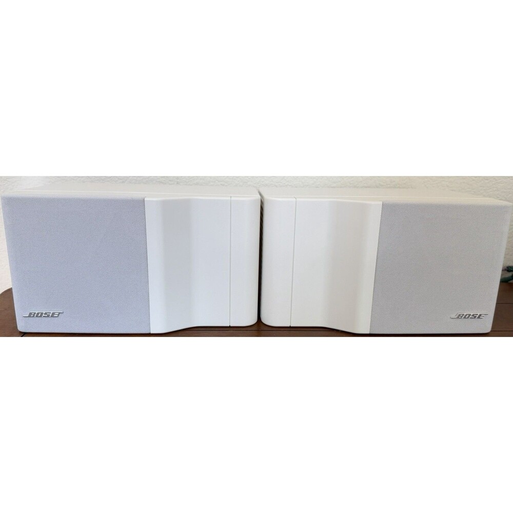Vintage Pair of Bose Freestyle Speakers Speaker System White